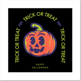 trick or treat Vintage HELLOWEEN Posters and Art